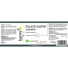 FOLATE (Фолат) 5-MTHF Quatrefolic® 800 µg, 30 капсул